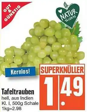 Edeka Tafeltrauben Hell Aus Indienl Angebot