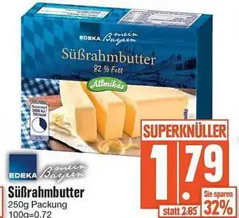 Edeka Süßrahmbutter Angebot