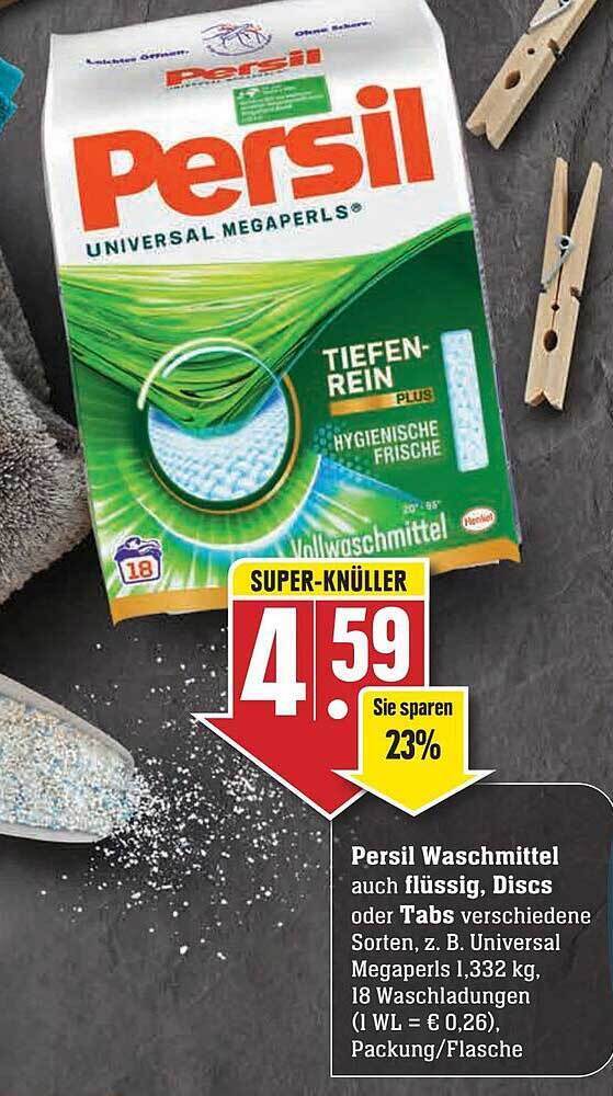 Persil Waschmittel Auch Flüssig Discs Oder Tabs Angebot bei Edeka