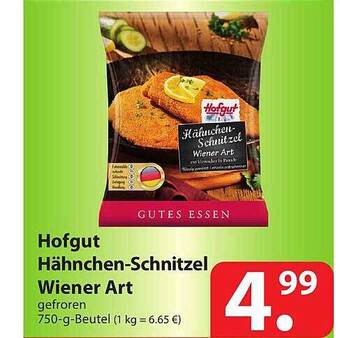 Famila Nord Ost Hofgut Hähnchen-schnitzel Wiener Art Angebot