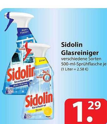 Famila Nord Ost Sidolin Glasreiniger Angebot