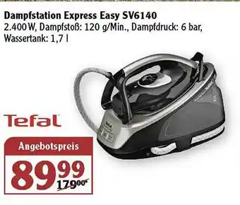 Globus Tefal Dampfstation Express Easy SV6140 Angebot