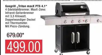 Marktkauf Gasgrill „triton Maxx Pts 4.1” Angebot