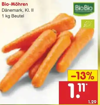 Netto Marken-Discount Bio Möhren 1 kg Beutel Angebot