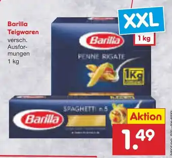 Netto Marken-Discount Barilla Teigwaren 1 kg Angebot