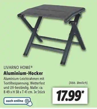 Lidl Aluminium Hocker Angebot