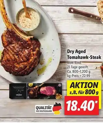 Lidl Dry Aged Tomahawk Steak Angebot