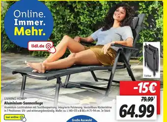 Lidl Aluminium Sonnenliege Angebot