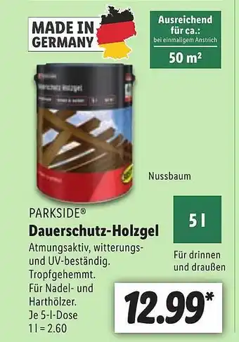 Lidl Dauerschutz Holzgel Angebot