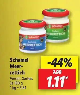 Lidl Schamel Meer Rettich Angebot