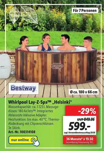 Lidl Whirlpool Lay Z Spa Helsinki Angebot