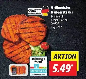 Lidl Grillmeister Rangersteaks Angebot