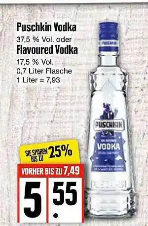 Edeka Puschkin Vodka Oder Flavoured Vodka Angebot