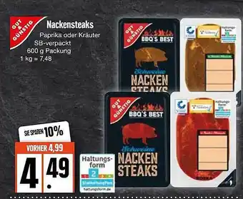 Edeka Nackensteaks Angebot