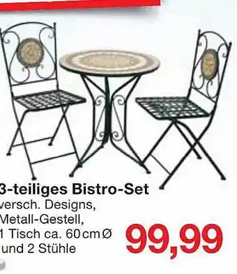 Jawoll 3-teiliges Bistro-set Angebot