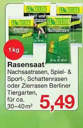 Jawoll Profigreen Rasensaat Angebot