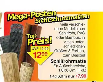 Jawoll Schilfrohrmatte Angebot