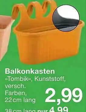 Jawoll Balkonkasten „tombik“ Angebot