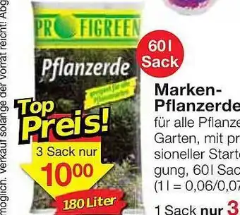 Jawoll Profigreen Marken-pflanzerde Angebot