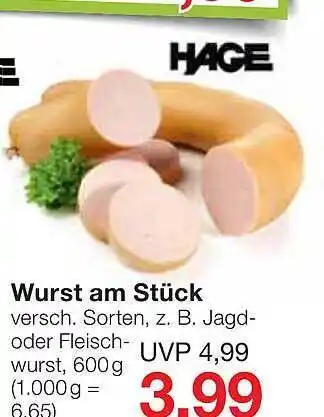 Jawoll Hage Wurst Am Stück Angebot