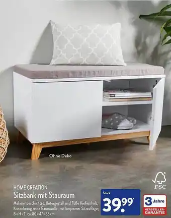 Aldi Nord Sitzbank Mit Stauraum Angebot