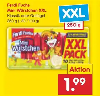 Netto Marken-Discount Ferdi Mini Würstchen XXL 250 g Angebot