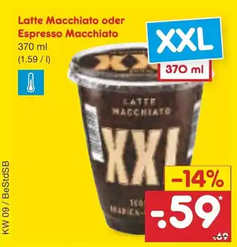 Netto Marken-Discount Latte Macchiato oder Espresso Macchiato 370 ml Angebot