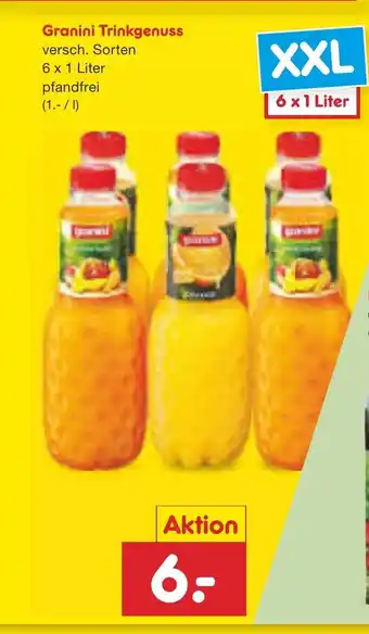 Netto Marken-Discount Granini Trinkgenuss 6 x 1 L Angebot