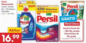 Netto Marken-Discount Persil Waschmittel 96 - 120 Waschladungen Angebot