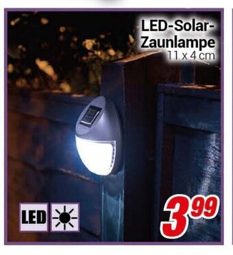 CENTERSHOP LED Solar Zaunlampe Angebot