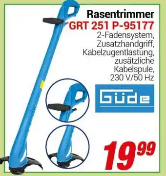 CENTERSHOP Güde Rasentrimmer GRT 251 P-95177 Angebot