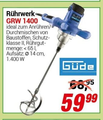 CENTERSHOP Güde Rührwerk GRW 1400 Angebot