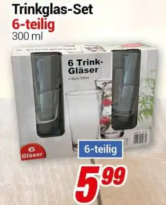 CENTERSHOP Trinkglas Set 6 teilig Angebot