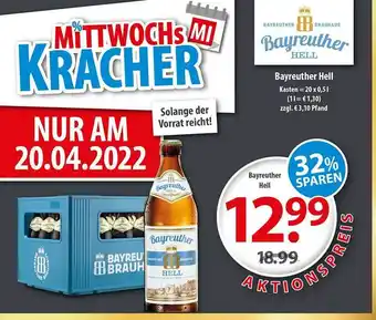 Getränkeland Bayreuther Hell Angebot