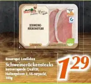 inkoop Schweinerückensteaks Angebot