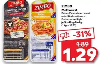 Kaufland Zimbo Mettwurst Angebot