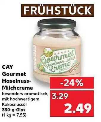 Kaufland Cay Gourmet Haselnuss-milchcreme Angebot
