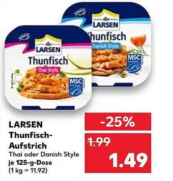 Kaufland Larsen Thunfisch-aufstrich Angebot