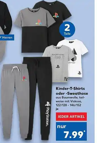 Kaufland Playstation Kinder-t-shirts Oder -sweathose Angebot