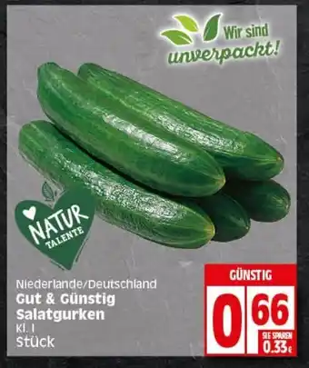 Elli Markt Gut & Günstig Salatgurken Angebot