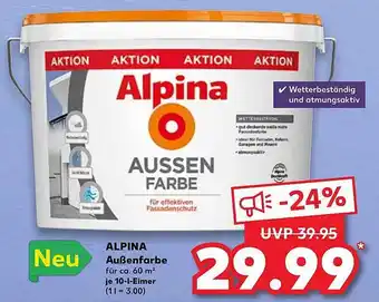 Kaufland Alpina Außenfarbe Angebot