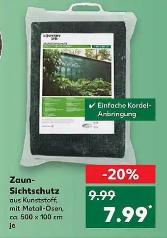 Kaufland Zaun-sichtschutz Angebot