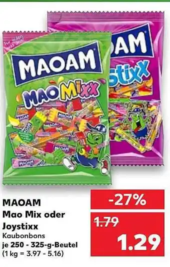 Kaufland Maoam Mao Mix Oder Joystixx Angebot