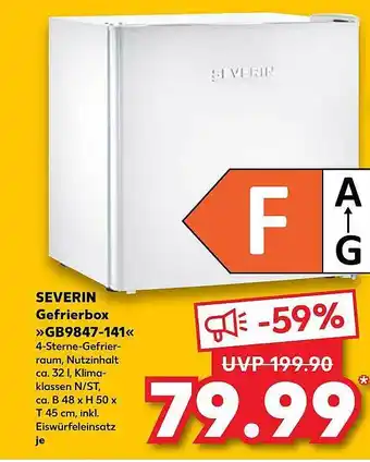 Kaufland Severin Gefrierbox Gb9847-141 Angebot