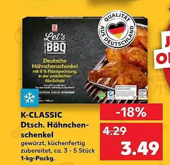 Kaufland K-classic Hähnchenschenkel Angebot