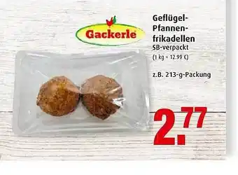 Markant Gackerle Geflügel Pfannen Frikadellen Angebot