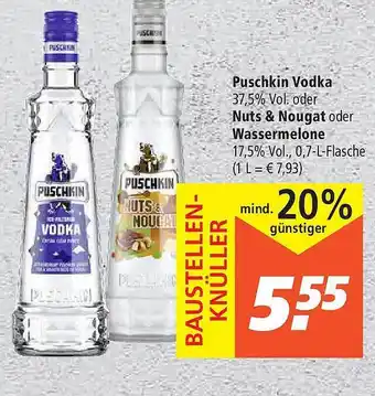 Marktkauf Puschkin Vodka Oder Nuts & Nougat Oder Wassermelone Angebot