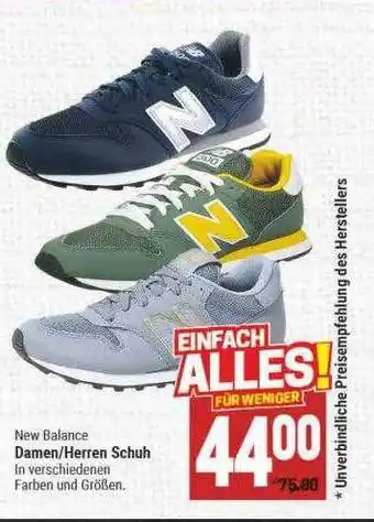 Marktkauf New Balance Damen Oder Herren Schuh Angebot