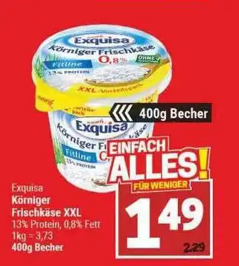 Marktkauf Exquisa Körniger Frischkäse XXL Angebot