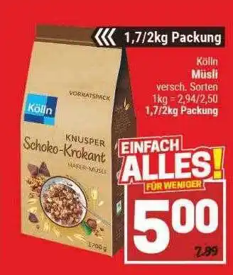 Marktkauf Kölln Müsli Angebot